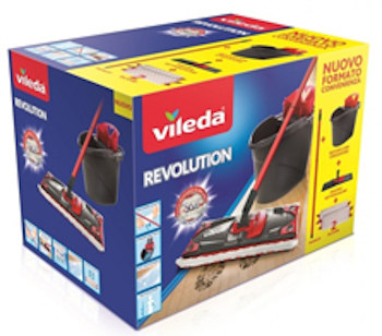 Vileda Turbo Smart Sistema Kit completo di secchio, Moccio e manico