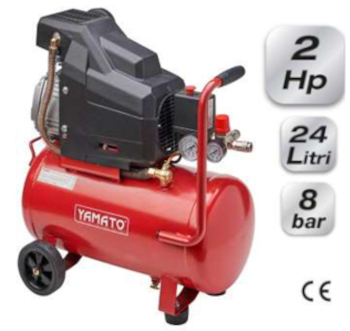 Siropa  COMPRESSORE ARIA 2HP LT 24 LUB COAS YAMATO